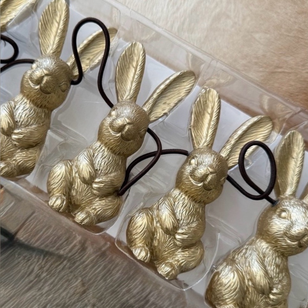 LAST One Becki Owen’s gold Easter bunny 54 inch resin garland. So pretty ! Becky